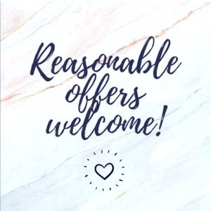 Reasonable offers are always welcome! ♥️